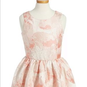 GIRLS ZUNIE PINK DRESS W METALLIC ACCENTS  S 7